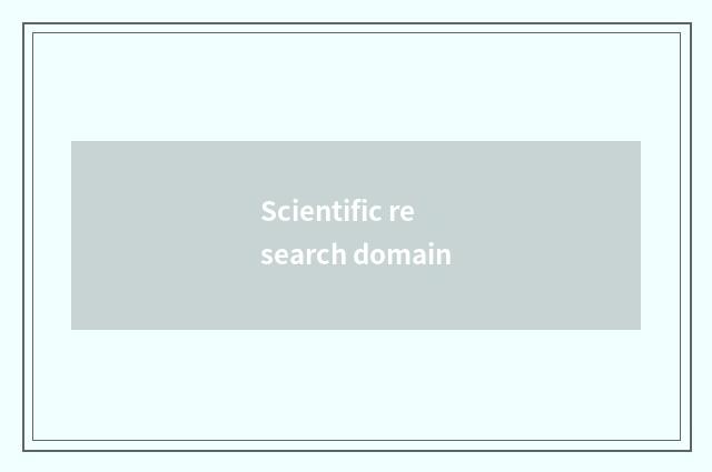 Scientific research domain