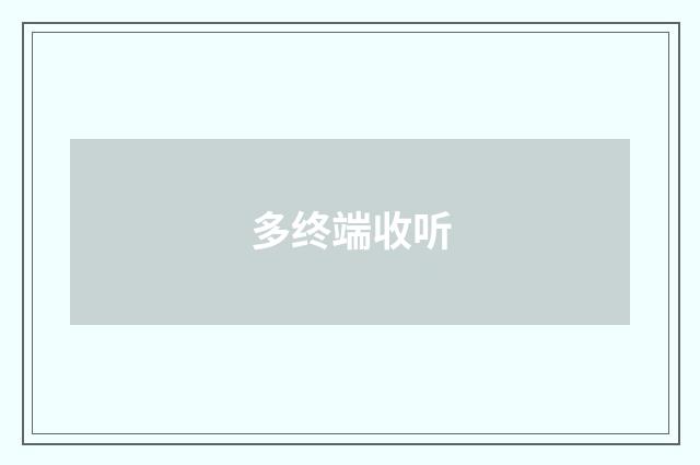 多终端收听