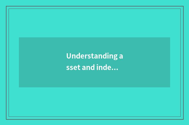 Understanding asset and indebted