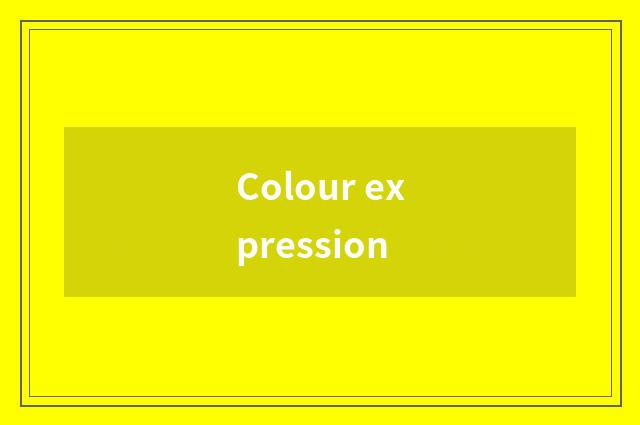 Colour expression