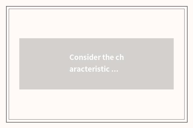Consider the characteristic of dog dog and individual character
