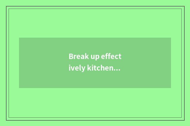 Break up effectively kitchen peculiar smell: Life small doohickey 10