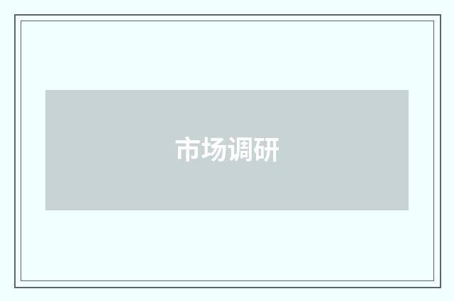 市场调研