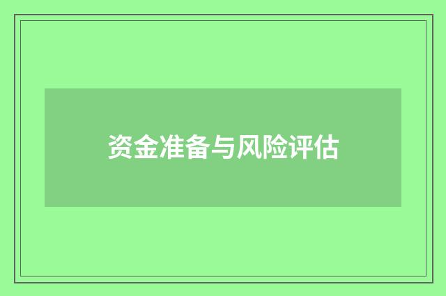 资金准备与风险评估
