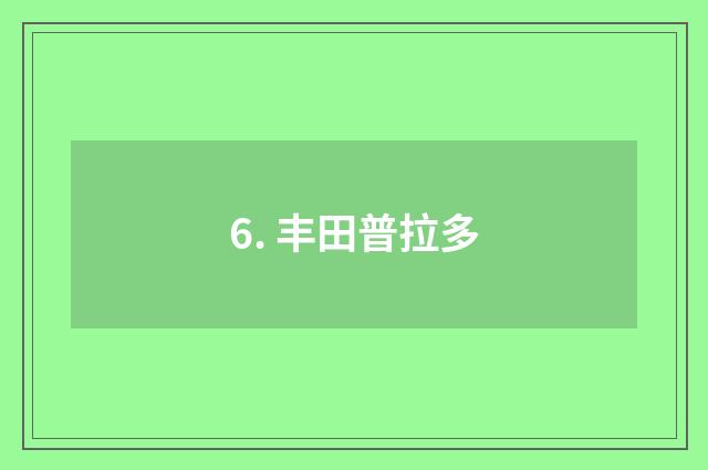 6. 丰田普拉多
