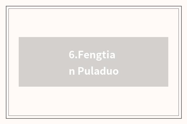 6.Fengtian Puladuo