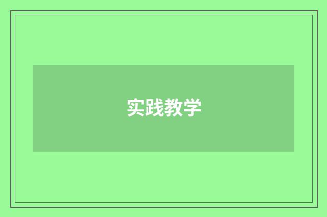 实践教学