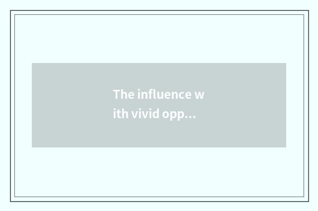 The influence with vivid opposite of science and technology