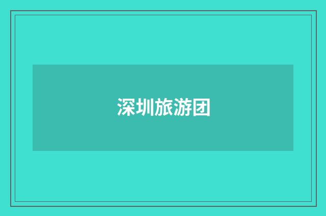 深圳旅游团