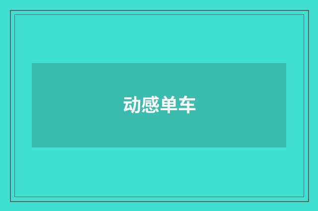 动感单车