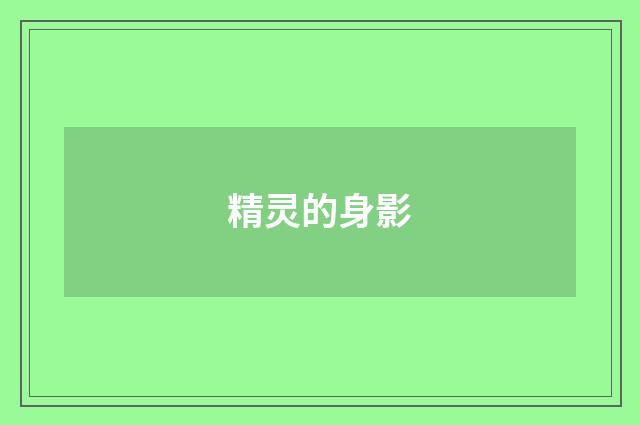 精灵的身影