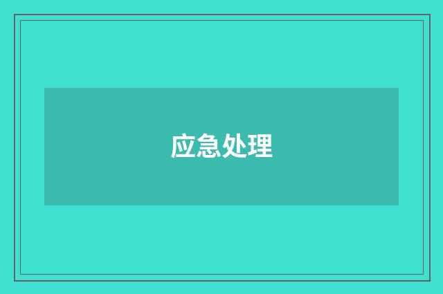 应急处理