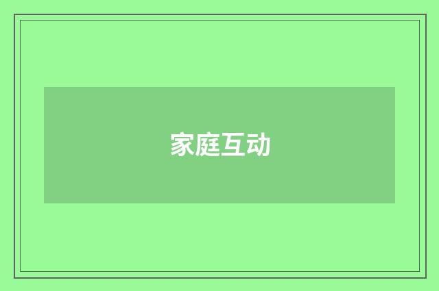 家庭互动