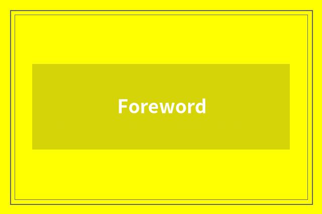 Foreword