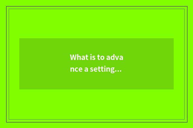 What is to advance a setting-up exercise having oxygen: