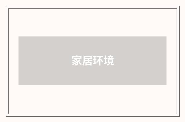 家居环境