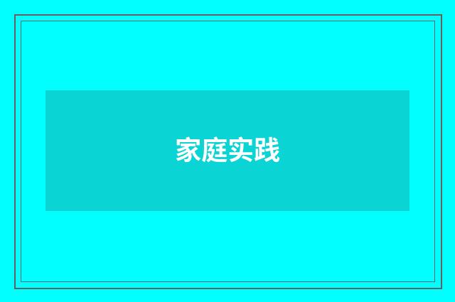 家庭实践