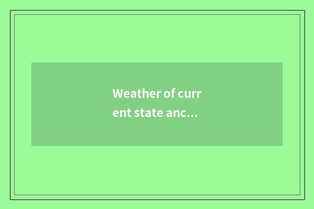 Weather of current state ancient city?