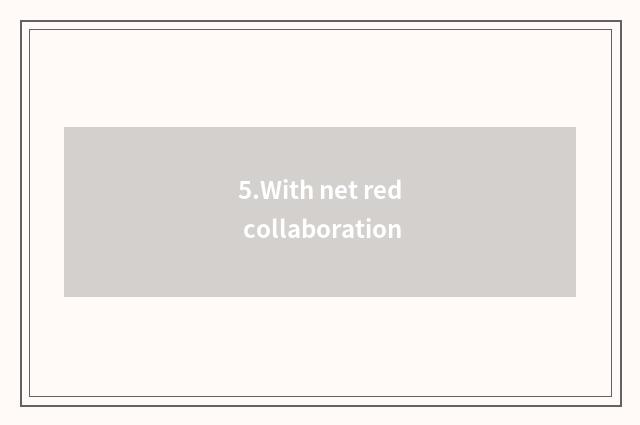 5.With net red collaboration