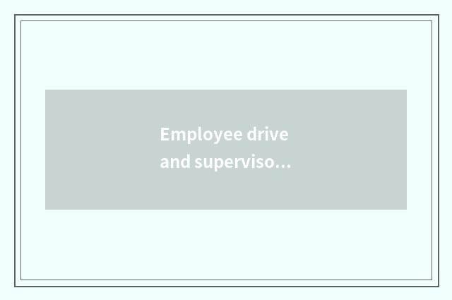 Employee drive and supervisory mechanism