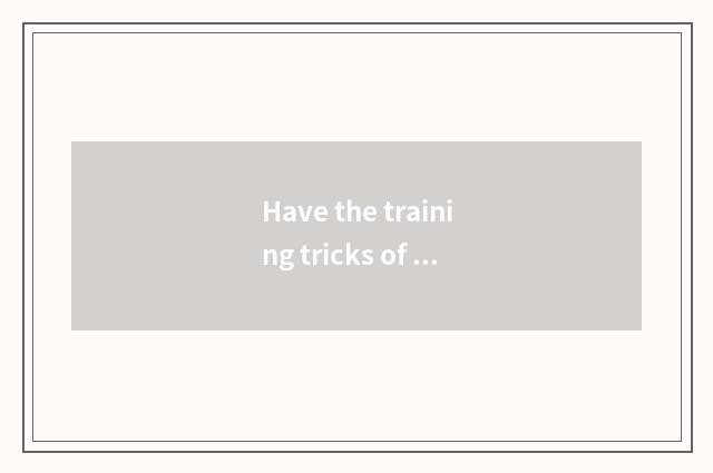 Have the training tricks of the trade of oxygen setting-up exercise
