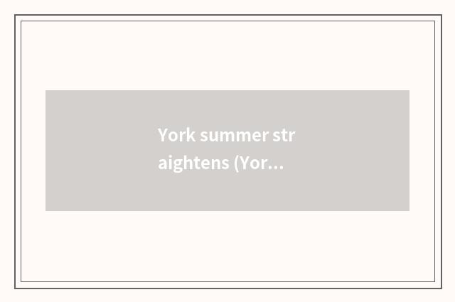 York summer straightens (Yorkshire Terrier)