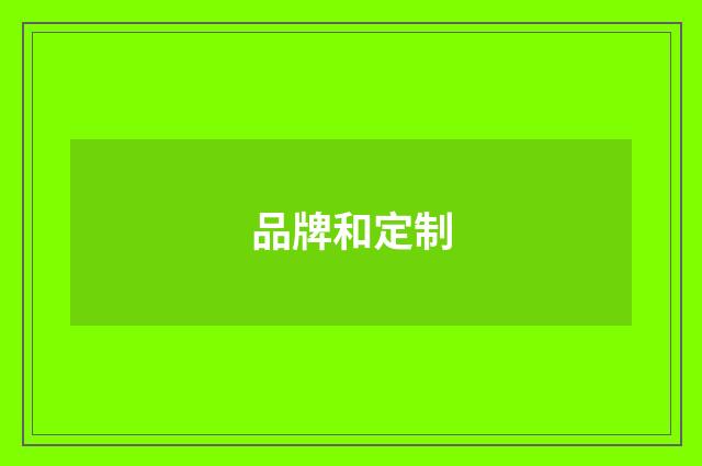 品牌和定制