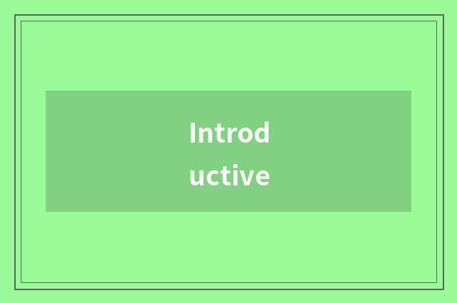 Introductive