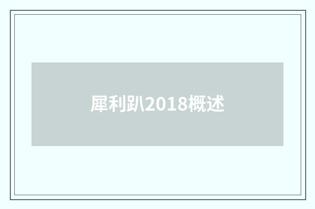 犀利趴2018概述