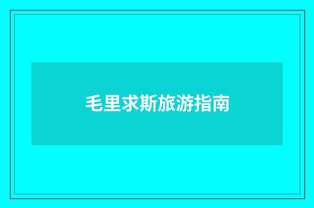 毛里求斯旅游指南