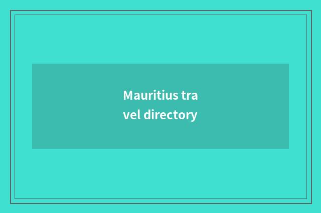 Mauritius travel directory
