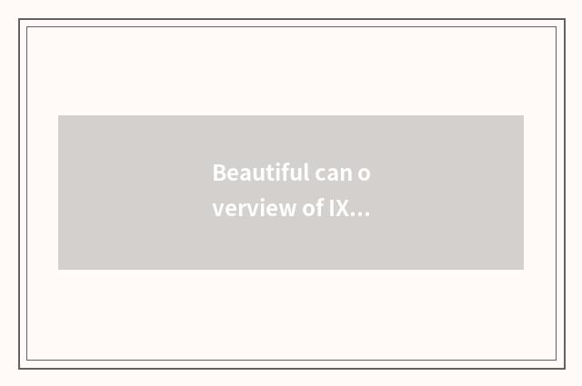 Beautiful can overview of IXUS100IS number camera