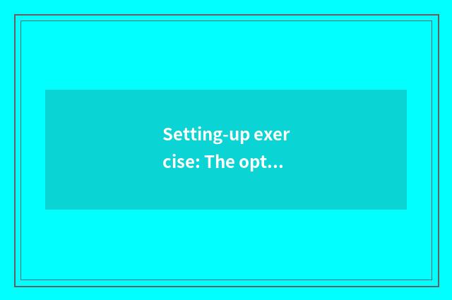 Setting-up exercise: The optimal choice of high grade motion having oxygen