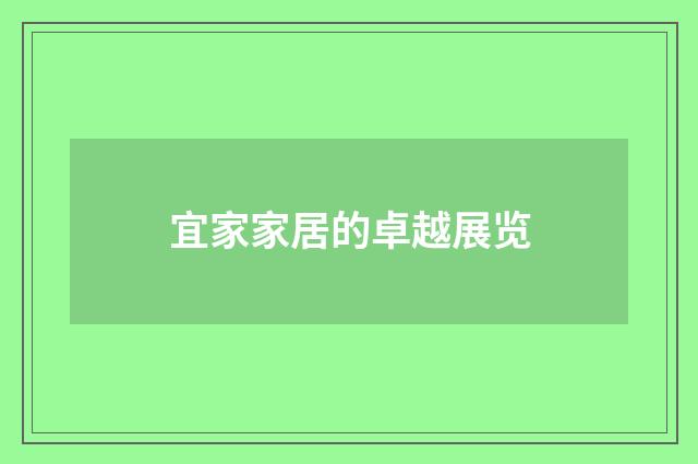 宜家家居的卓越展览