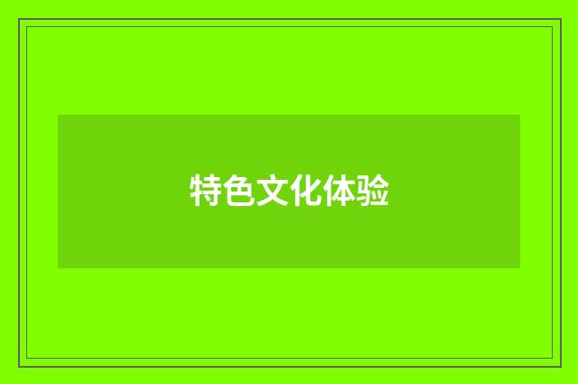 特色文化体验