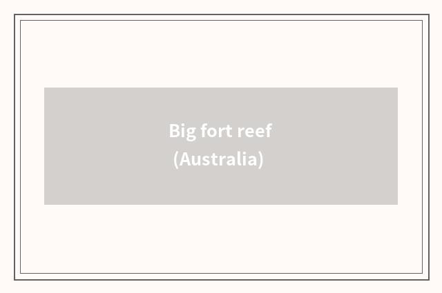 Big fort reef (Australia)