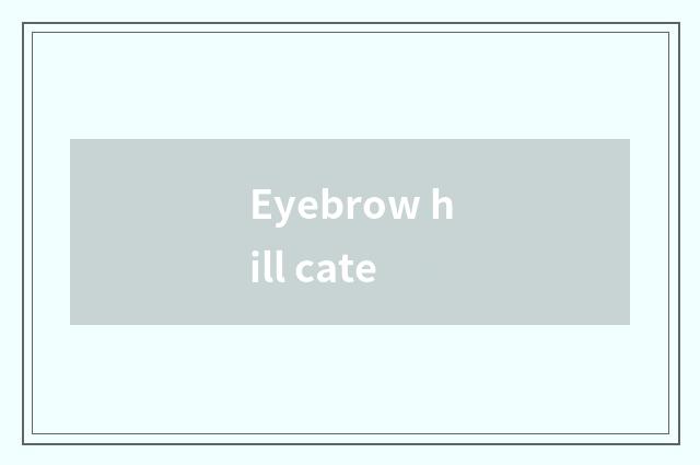 Eyebrow hill cate