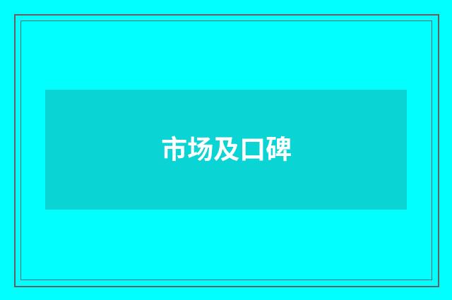 市场及口碑