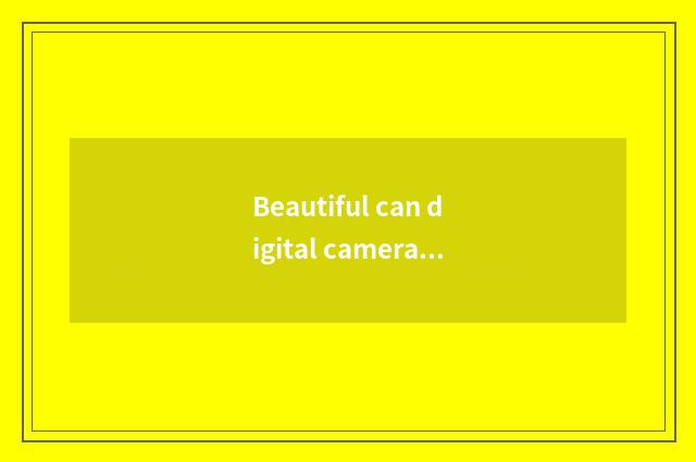 Beautiful can digital camera guarantees policy