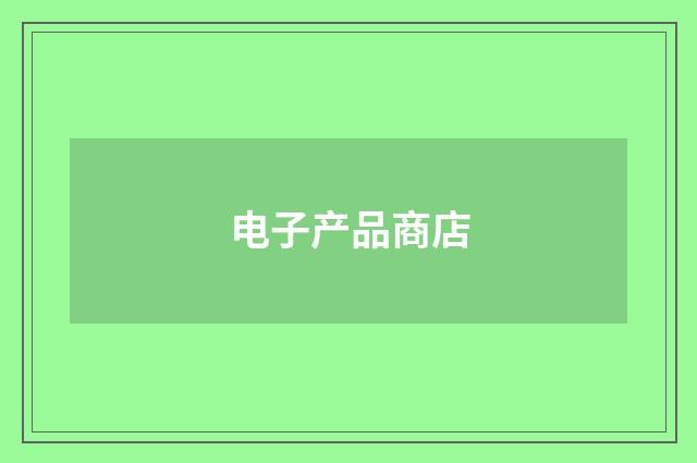 电子产品商店