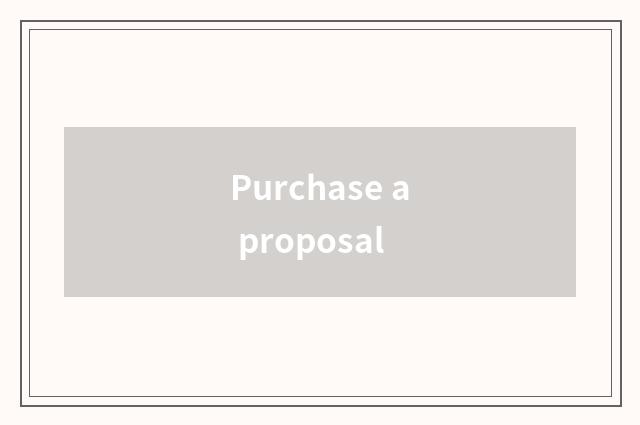 Purchase a proposal