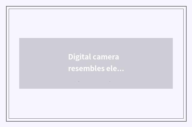 Digital camera resembles element size