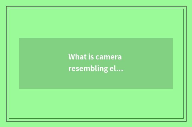 What is camera resembling element?