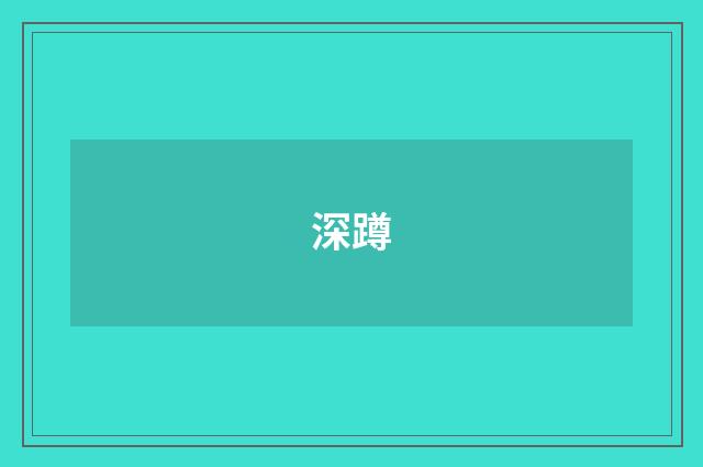 深蹲