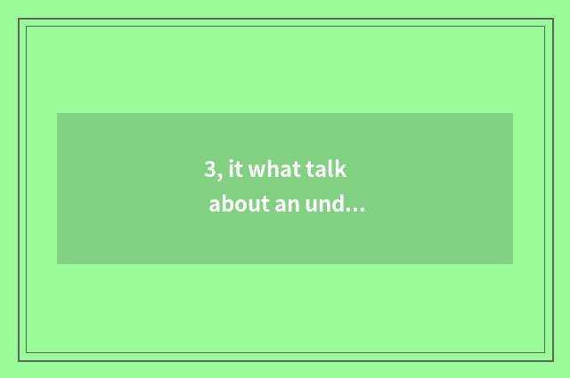 3, it what talk about an undergraduate to strengthen mental health education to 
