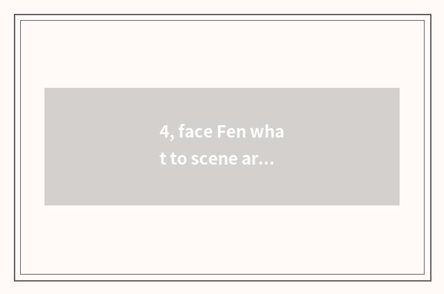 4, face Fen what to scene area there is?
