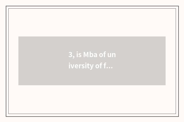 3, is Mba of university of finance and economics tuitional?