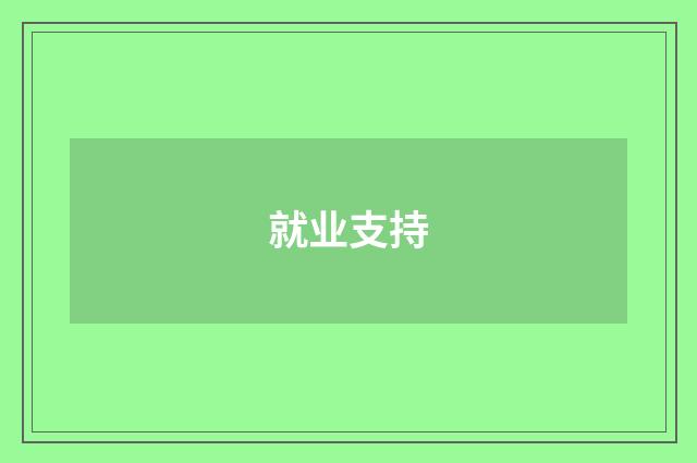 就业支持