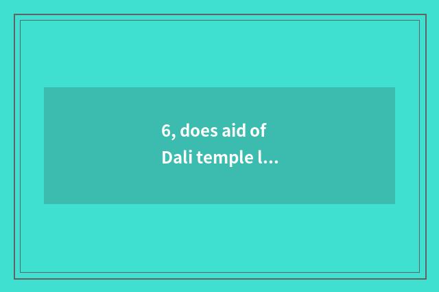 6, does aid of Dali temple little Qing Pei conceive ending?
