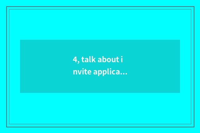 4, talk about invite applications for a job of factory of food of pet of city go